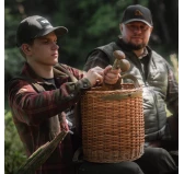 Plecak wiklinowy na grzyby Acropolis z przykrywką 13 L