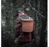 Plecak wiklinowy na grzyby Acropolis z przykrywką 13 L