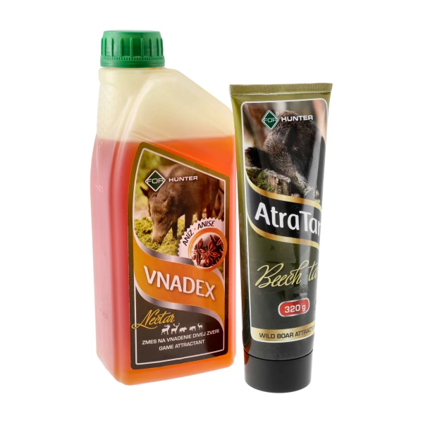 Zestaw wabików For: Vnadex Nectar 1 kg (anyż) + AtraTar 320 g (smoła bukowa)