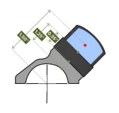 Montaż Reptilia ROF-45 do lunet 34mm z footprintem Trijicon RMR