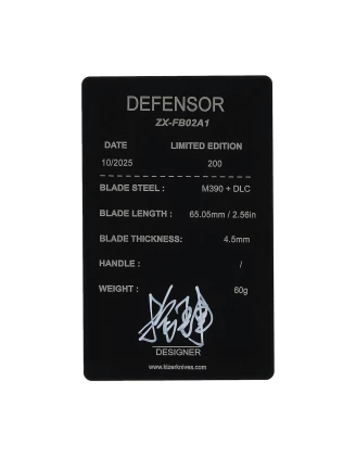 Nóż Kizer Defensor ZX-FB02A1 – Stała Klinga Full Tang M390 EDC | imag24.pl