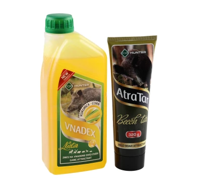 Zestaw Wabików For Vnadex Kukurydza 1200g + AtraTar Smoła Bukowa 320g