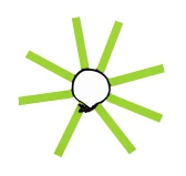 Obroża myśliwska 4wild Fladry zielona 38-52 cm