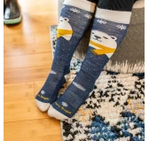 Skarpety dziecięce Darn Tough Polar Bear Blue 26.5-29.5 – Wełna Merino, Zima
