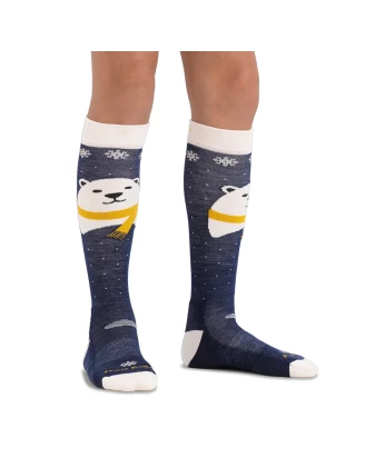 Skarpety dziecięce Darn Tough Polar Bear Blue 35-39 Merino - imag24.pl