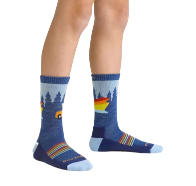 Darn Tough Van Wild Denim – Dziecięce Skarpety Merino Outdoor 35-39