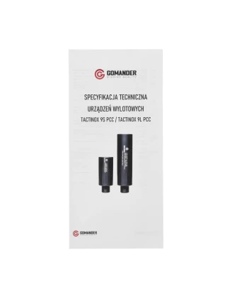 Tłumik Gomander Tactinox 9S PCC DT 1/2x28 UNEF - Redukcja Hałasu i Odrzutu