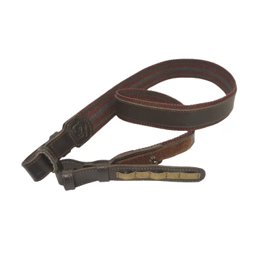 Acropolis Pasek do Broni Skórzano-Cordura Brązowy z Uchwytami na Amunicję