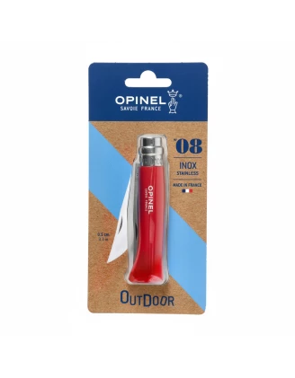 Opinel Nóż Składany Inox Origins Czerwony | Stal Sandvik 12C27 | imag24.pl