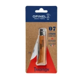 Nóż składany Opinel 7 Carbon – Virobloc, drewno bukowe