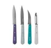 Opinel Essentials Art Deco - Zestaw 4 Noży Kuchennych