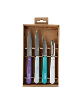 Opinel Essentials Art Deco - Zestaw 4 Noży Kuchennych | imag24.pl