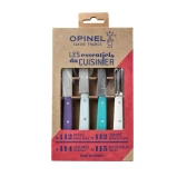 Opinel Essentials Art Deco - Zestaw 4 Noży Kuchennych