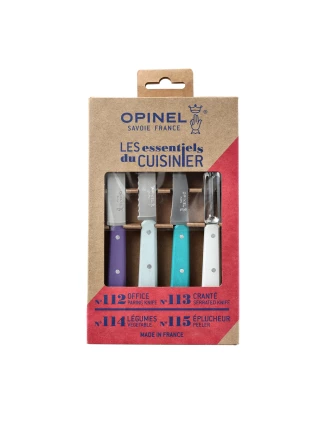 Opinel Essentials Art Deco - Zestaw 4 Noży Kuchennych | imag24.pl