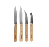 Opinel Essentials Natural - Zestaw 4 Noży Kuchennych ze Stali Nierdzewnej Opinel Essentials Natural - Zestaw 4 Noży Kuchennych ze Stali Nierdzewnej
