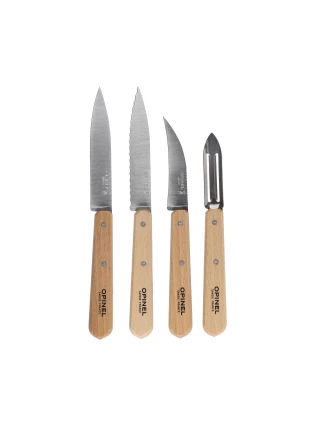 Opinel Essentials Natural - Zestaw 4 Noży Kuchennych | imag24.pl