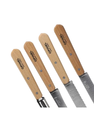 Opinel Essentials Natural - Zestaw 4 Noży Kuchennych | imag24.pl