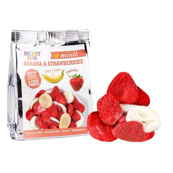 Mixit Liofilizowany Banan i Truskawka 23 g Mixit Liofilizowany Banan i Truskawka 23 g