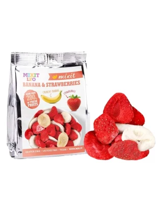 Mixit Liofilizowany Banan i Truskawka 23g - Przekąska Outdoor | imag24.pl