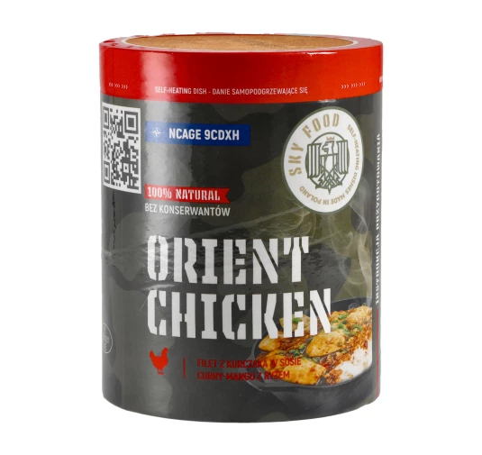 SKYFOOD Danie samopodgrzewające: Filet z kurczaka curry-mango z ryżem 400g
