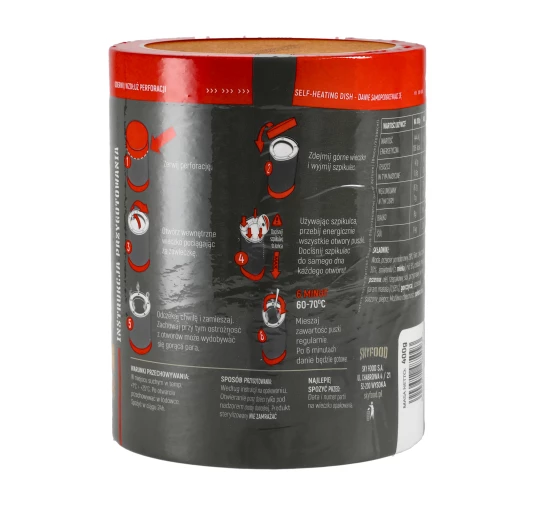 SKYFOOD Danie Samopodgrzewające Kurczak Garam Masala z Ryżem 400 g