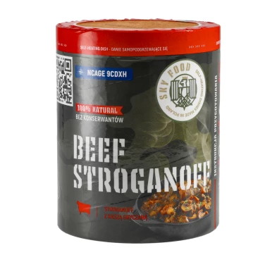 SKYFOOD Danie Samopodgrzewające Stroganoff z Kaszą Gryczaną 400g | imag24.pl