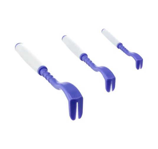 Tick Twister® Clipbox Trio - Zestaw do Usuwania Kleszczy z Brelokiem, Fioletowy (3 szt.)