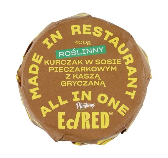Konserwa Ed Red Roślinny Kurczak z Kaszą Gryczaną 400g - imag24.pl