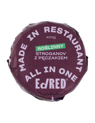 Ed Red Roślinny Stroganov z Kaszą Pęczak 400g - Wegetariańska Konserwa imag24.pl