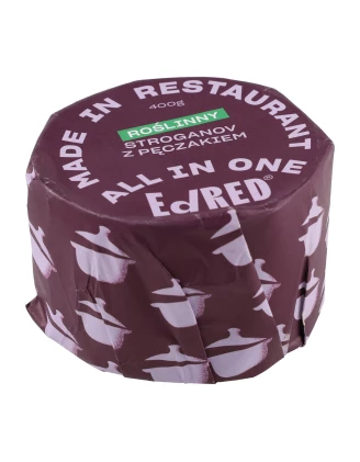 Ed Red Roślinny Stroganov z Kaszą Pęczak 400g - Wegetariańska Konserwa imag24.pl