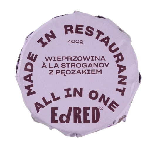 Konserwa Ed Red All in One Wieprzowina Stroganov z Pęczakiem 400g