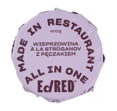 Konserwa Ed Red All in One: Wieprzowina a la Stroganov z Pęczakiem 400 g