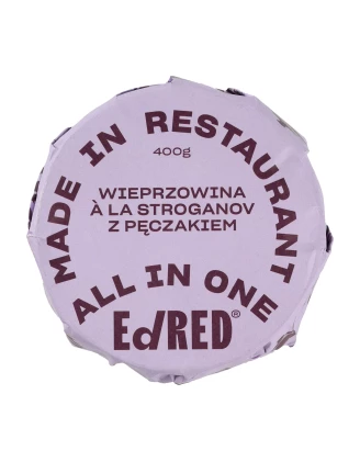 Konserwa Ed Red All in One Wieprzowina Stroganov z Pęczakiem 400g