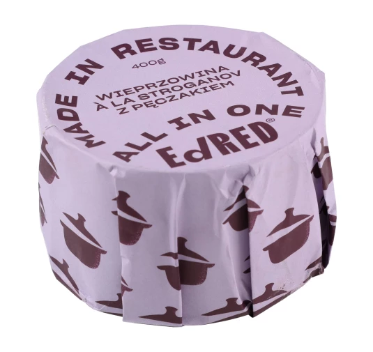 Konserwa Ed Red All in One: Wieprzowina a la Stroganov z Pęczakiem 400 g