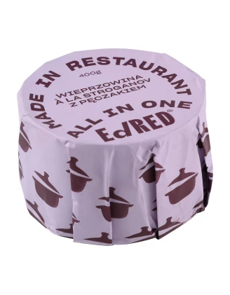 Konserwa Ed Red All in One Wieprzowina Stroganov z Pęczakiem 400g