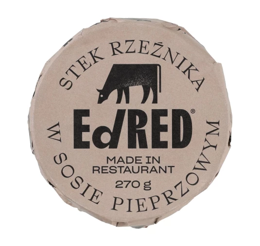 Ed Red Originals Stek Rzeźnika w Sosie Pieprzowym 270g - Konserwa Turystyczna