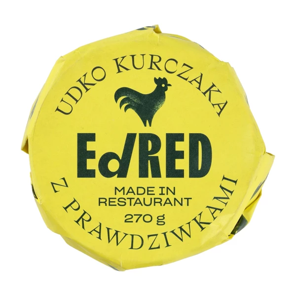 Ed Red Udko Kurczaka z Prawdziwkami 270g - Konserwa Turystyczna Ed Red Udko Kurczaka z Prawdziwkami 270g - Konserwa Turystyczna