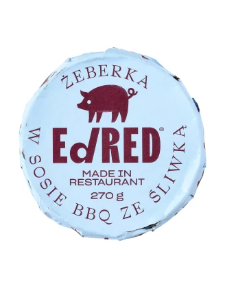Konserwa Ed Red Żeberka BBQ ze Śliwką 270g | Imag24.pl