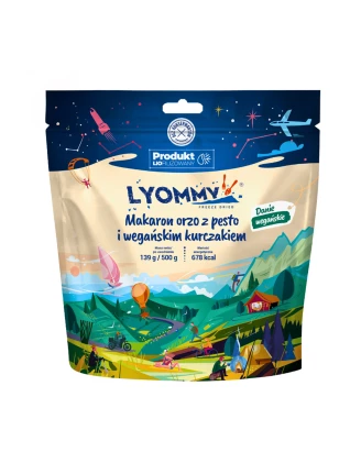 Makaron Liofilizowany Lyommy Orzo Pesto Wegański Kurczak 500g | imag24.pl