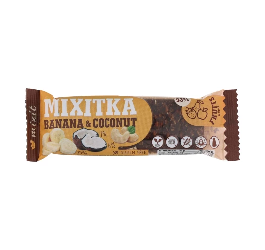 Mixitka Mixit Baton Banan Kokos 46g Wegański Przekąska Outdoor