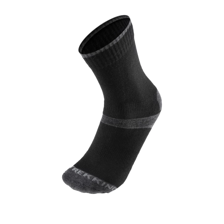 Skarpety Trekkingowe Comodo Merino Czarno-Szare 35-38 - imag24.pl
