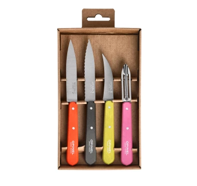 Opinel Essentials Fifties – Zestaw 4 Noży Kuchennych