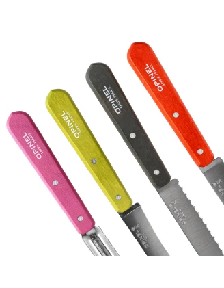 Opinel Essentials Fifties – Zestaw 4 Noży Kuchennych ze Stali Nierdzewnej