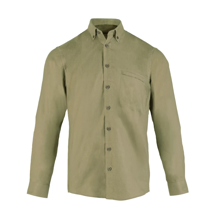 Tagart Koszula Męska Silva Zielona 2XL Bawełna Tencel Outdoor
