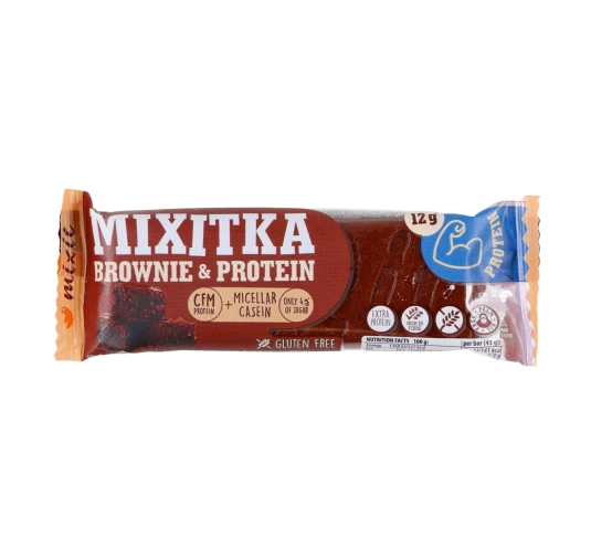 Mixit Mixitka Brownie Proteinowy Baton Bezglutenowy 43g | imag24.pl