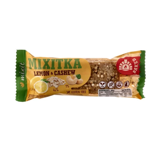 Mixitka Mixit Baton Bezglutenowy Nerkowce Cytryna 60g | imag24.pl