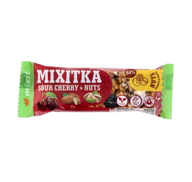 Mixitka Mixit Wiśnie z Pistacją 60g | Baton Liofilizowany Wegański | imag24.pl