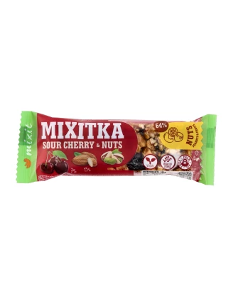 Mixitka Mixit Wiśnie z Pistacją 60g | Baton Liofilizowany Wegański | imag24.pl