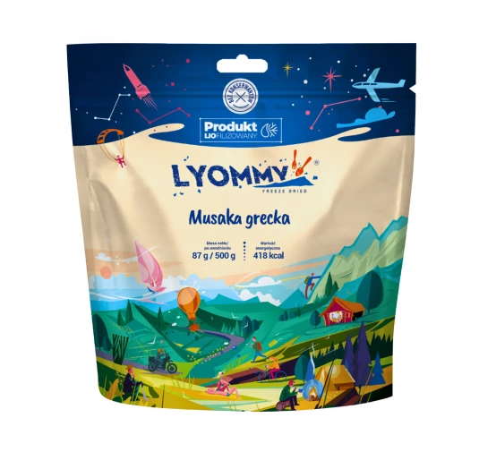 Musaka Grecka Lyommy - Liofilizowany Posiłek 500g | imag24.pl