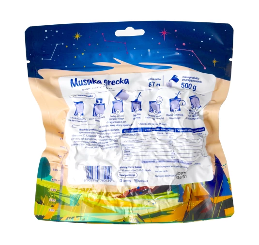 Musaka Grecka Lyommy - Liofilizowany Posiłek 500 g